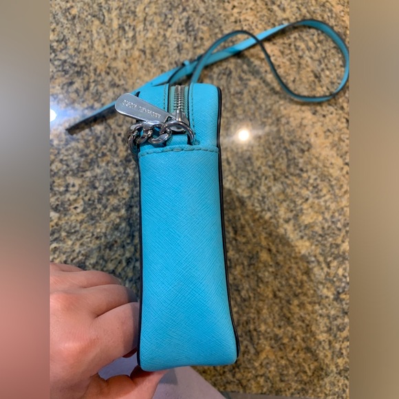 Michael Kors Aqua Blue Crossbody Purse jet set crossbody - Picture 4 of 12